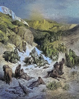 The Crusaders in the narrow valleys of the Taurus Mountains