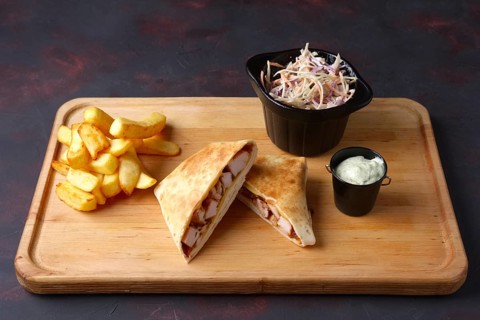 Quesadilla with fried potato