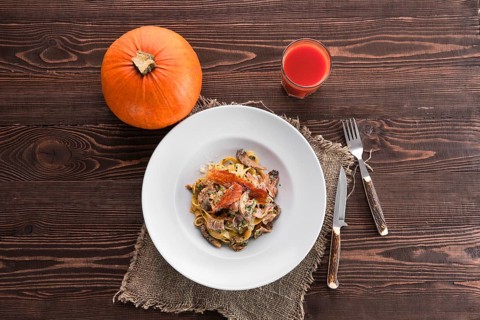 Pasta with chicken