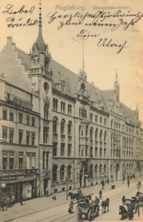 The Oberpostdirektion in Magdeburg
