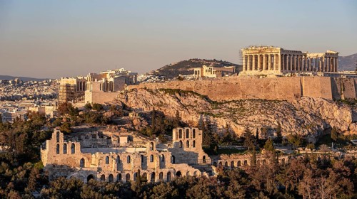 View of the Acropolis from Philopappos Hill