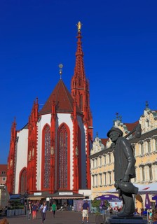 In the old town of Wuerzburg