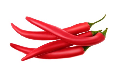 Fresh chilli isolated on white background