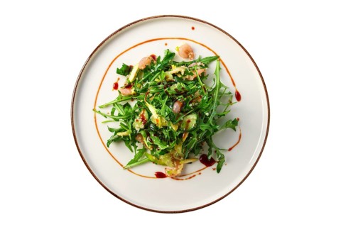 Salad with shrimps