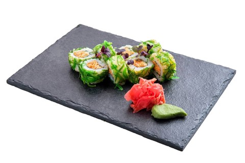 Set of rolls with crab paste