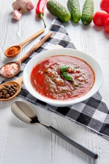 Tomato soup with basil