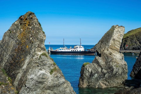 Harbour of the island of Lundy