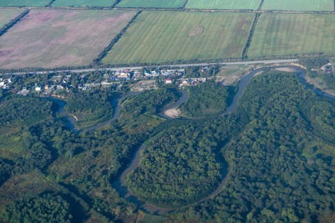 Aerial of Sakhalin