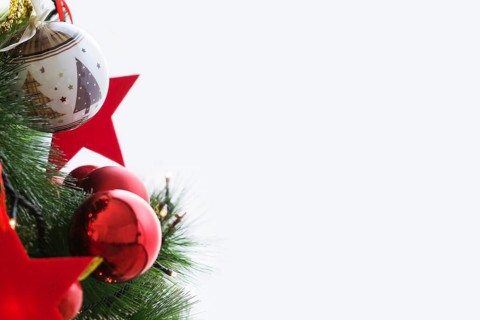 Christmas tree with christmas balls