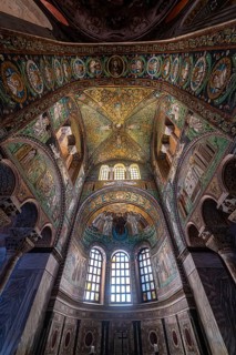 Beautiful mosaics in the Basilica di San Vitale