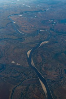 Aerial of the Taiga near