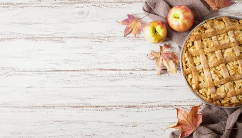 Top view apple pie thanksgiving with copy space. Resolution and high quality beautiful photo