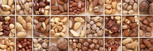 Top view nuts arrangement concept. Resolution and high quality beautiful photo