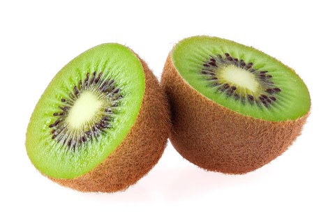 Fresh kiwi isolated on white background