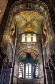 Beautiful mosaics in the Basilica di San Vitale