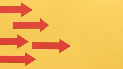 Goal direction pointed by arrows