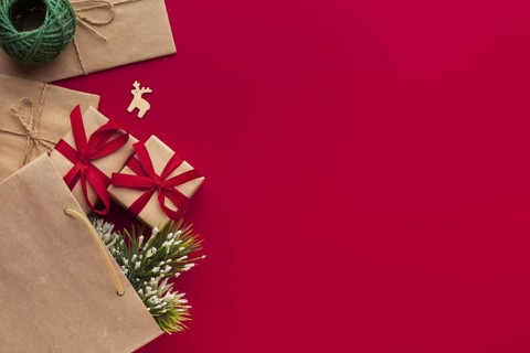 Top view xmas decoration with copy space 2. Resolution and high quality beautiful photo