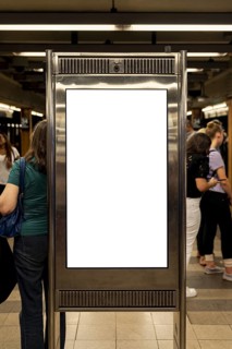 Mock up billboard metro station. Resolution and high quality beautiful photo