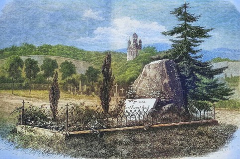 Grave of Carl Ernst buck at the cemetery in Wiesbaden