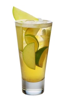 Apple cocktail with beer