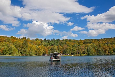 Excursion boats in Plitvice Lakes National Park