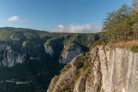 Landscape of a wild and preserved valley