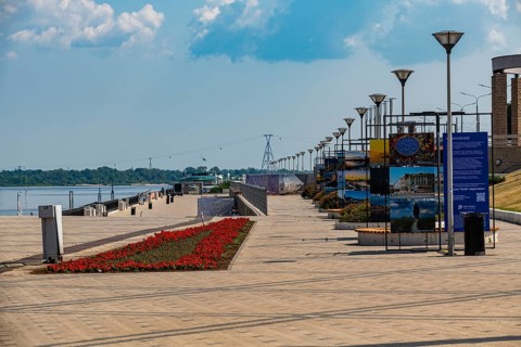 River boardwalk in Nizhny Novgorod