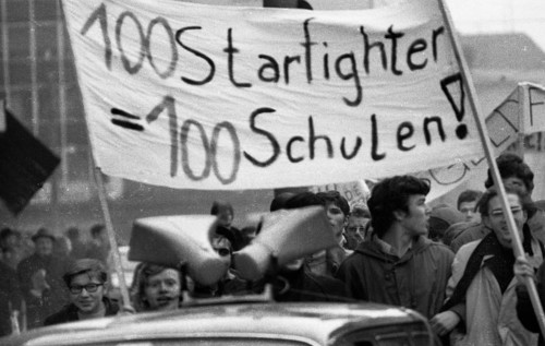 Students in the Ruhr area in the years 1965 to 1971 demonstrated in the Ruhr cities of Dortmund