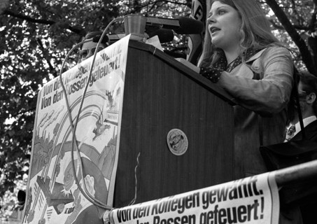 A demonstration initiated by the German Federation of Trade Unions