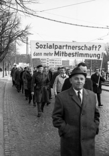 Trade union activities in the years 1965 to 1971 on the subject of co-determination and Montanmitbestimmung in the Ruhr area