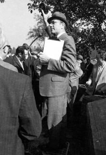 The auction of a bankrupt farm on 22. 09. 1971 in Greven in Muensterland