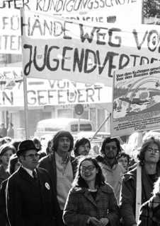 A demonstration initiated by the German Federation of Trade Unions