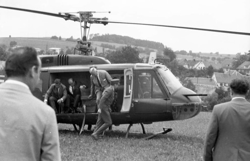 Federal Chancellor Kurt-Georg Kiesinger in 1969 opening the campaign for the 1969 federal election in his constituency of Loerrach