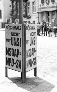 Photos and events from the Ruhr area in the years 1965 to 1971. Anti-NPD election campaign
