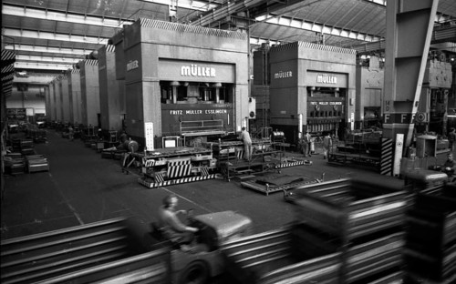 Manual labour in the car industry