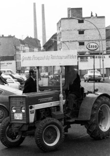 With tractors