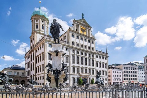 Augustus Fountain on the Town Hall Square