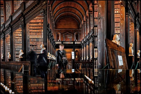 Old library from the 18th century