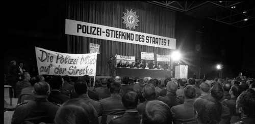 The protest of the police