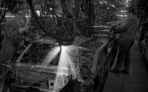 Manual labour in the car industry