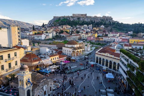 View of the Old Town of Athens