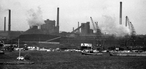 The Hoogovens steelworks in Ijmuiden