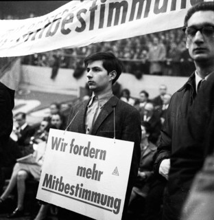 Trade union activities in the years 1965 to 1971 on the subject of co-determination and Montanmitbestimmung in the Ruhr area
