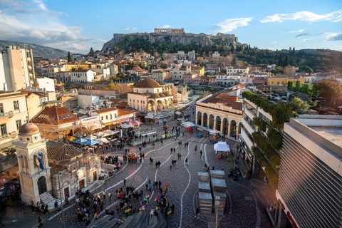 View of the Old Town of Athens
