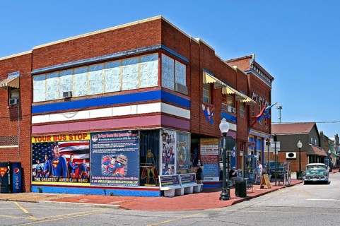 Superman Museum in the historic district of Metropolis