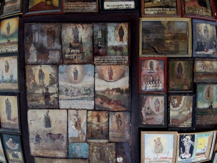 Votive tablets in the circuit around the Chapel of Grace in Altoetting