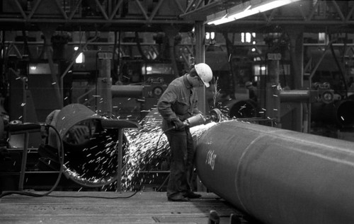 The Thyssen pipe mill