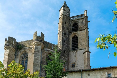 Lavoute Chilhac labelled Les Plus Beaux Villages de France. Priory Sainte-Croix