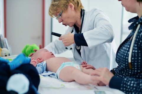 In the family doctor's consultation. Paediatrics