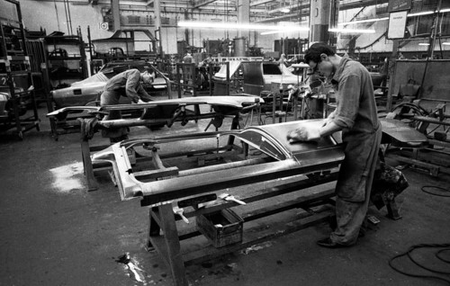 Manual labour in the car industry